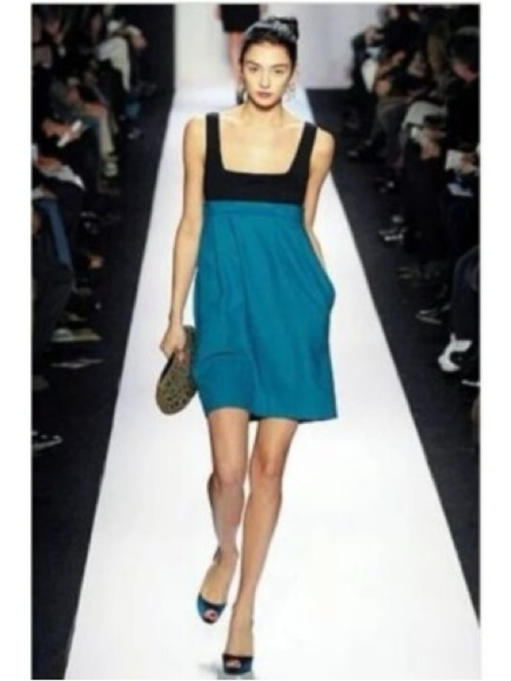 Vintage DVF Rosario empire-waist dress - size 8